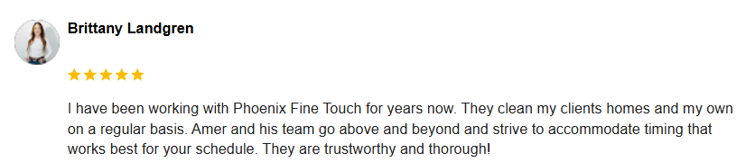 Client featured on the original Phoenix Fine Touch homepage 9